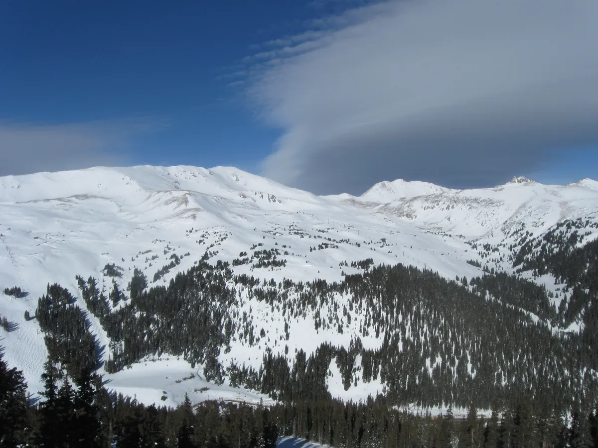 The north side of Loveland Ski Area, close under the Continental Divide